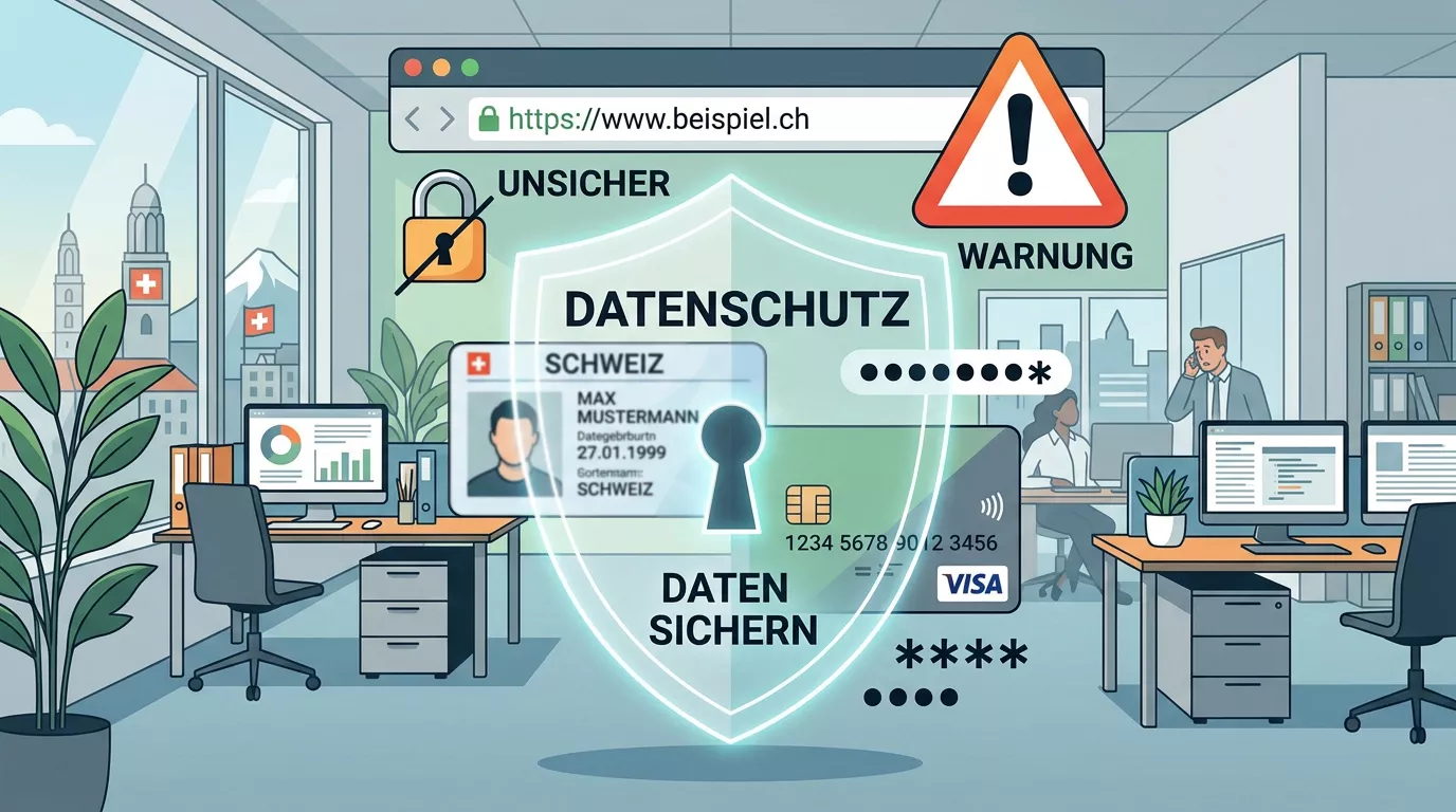 Schutz von Ausweis- und Zahlungsdaten vor der Eingabe auf einer Website